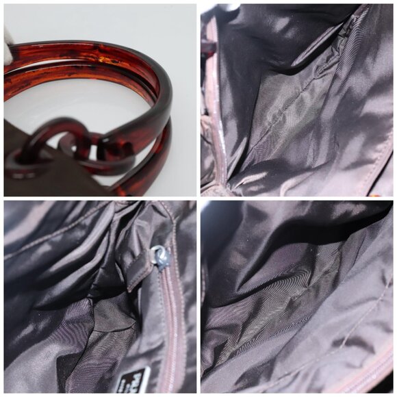 PRADA Hand Bag Nylon Brown Auth ti2669 - Picture 13 of 14
